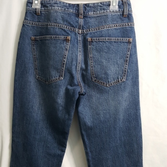 NWT CO Collection Essential Denim High Rise Crop Jeans 4 Baby Flare Boho - Picture 6 of 8
